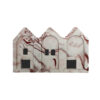 fridge magnet neoria buildings pink white marble