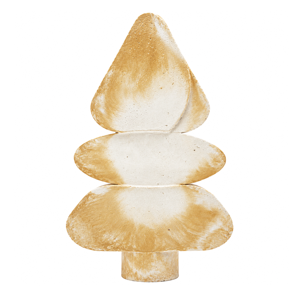 concrete christmas tree evergreen yellow marble