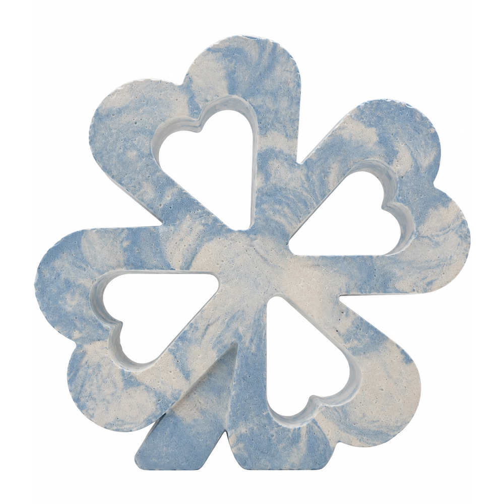 concrete clover blue marble