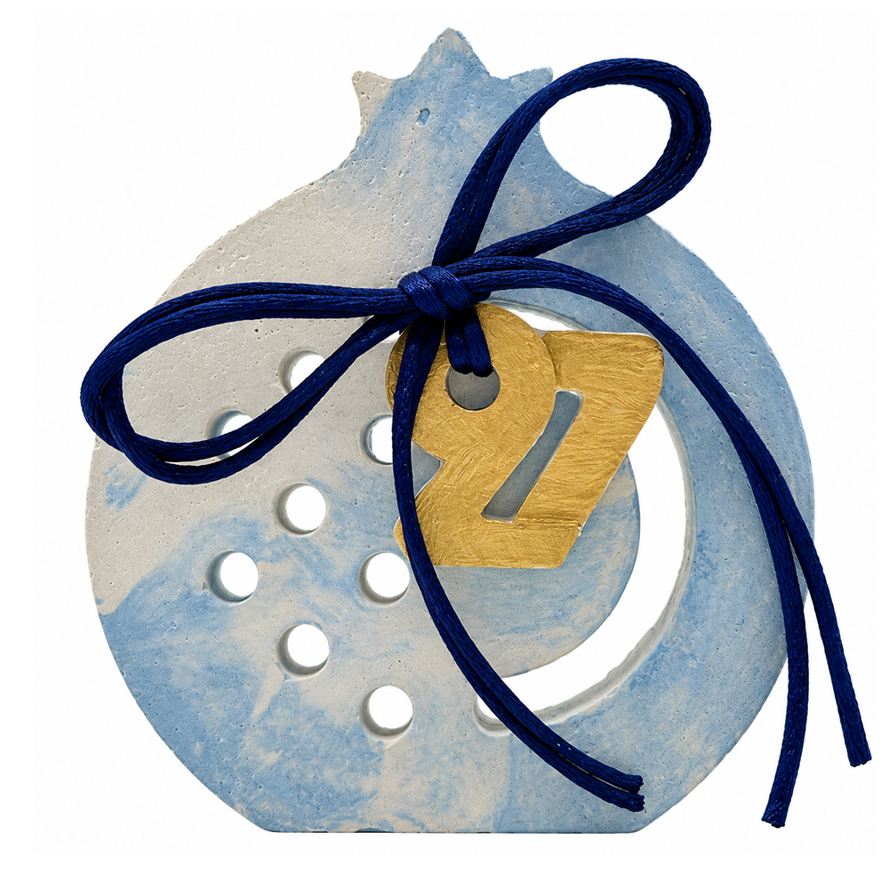 concrete pomegranate lucky charm