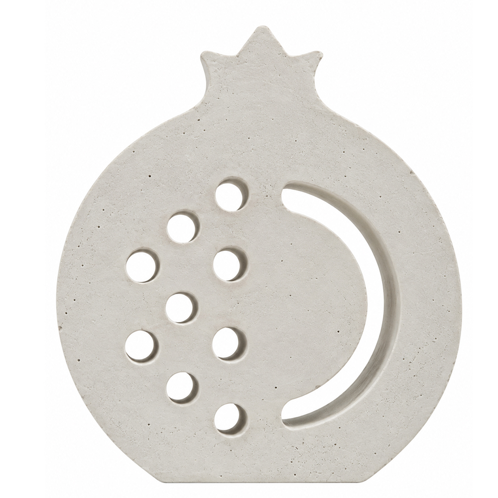 concrete pomegranate moon white